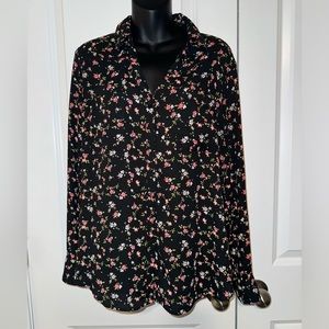 Express women’s portofino shirt button up size L